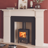 Stovax Futura 4 Wood Burning & Multi Fuel Stove Showroom Exclusive  - compact and with a steady heat output of 4kW Ideally suite for snugs, home offices and houseboats