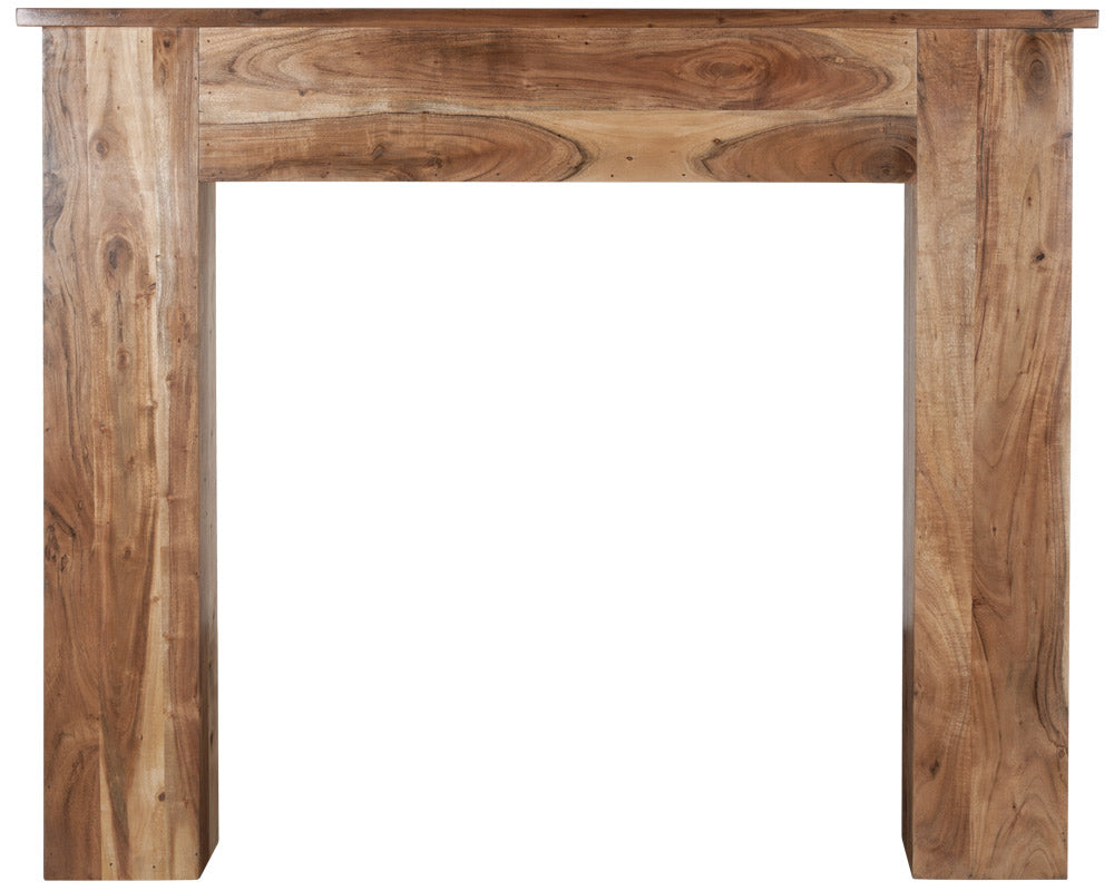 The New England Wooden Surround in Natural Solid Acacia