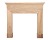 The Nostell wooden fireplace surround - crafted in unwaxed solid pine providing a lighter, airy feel, perfect for brightening up any room.