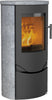 The Lotus Prio 5  in Soapstone - Soapstone is often used in heat storage stoves or as side cladding on traditional wood-burning stoves, as it possesses a fabulous ability to store heat