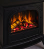 British Fires Hinton Cast Iron Electric Stove, with deluxe real logs