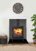Saltfire Bignut 5 wood burning stove ideal for standard size rooms, with a variable output range from 2kW up to a maximum of 8kW
