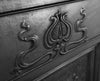 The Bella Combination Art Nouveau style with stylistic patterning that runs along the frieze and framing