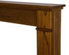 The Berrington surround features sleek, straight legs, a simple frieze, and a pair of pilasters adding to the clean lined design beautifully highlight the natural beauty and grain of the oak wood.