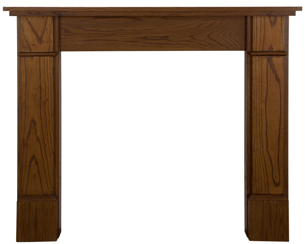 The Berrington wooden fireplace surround waxed finish option provides a rich, warm glow, enhancing the wood's natural luster and offering added protection against wear and tear