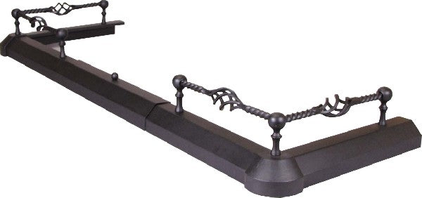 Spiral Twist Hearth Fender - All Black