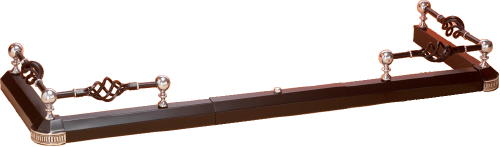 Spiral Twist Hearth Fender - Black & Silver