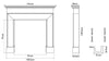 The Nostell wooden fireplace surround specifications