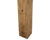 The classic plain finish of the distressed Acacia New York wooden fireplace surround, highlighting the grain of the wood of the precision-constructed legs