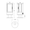 Solution Fires SLE42s Electric Stove Dimensions