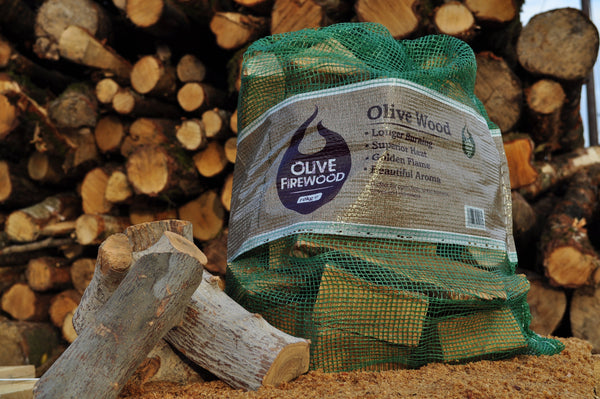 Olive Firewood Logs Net Handy Bag x 10