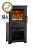HETA Inspire 40 Log Store Option - available with integrated log stores which elevates the stove and offers a wood storage solution
