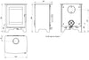 HETA Inspire 40 Stove Dimensions