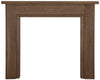 The Kedleston wooden fireplace surround, showcases the raw, organic beauty of the oak, ideal for those who prefer a more natural, rustic look.