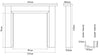 The Kedleston wood fireplace surround specifications