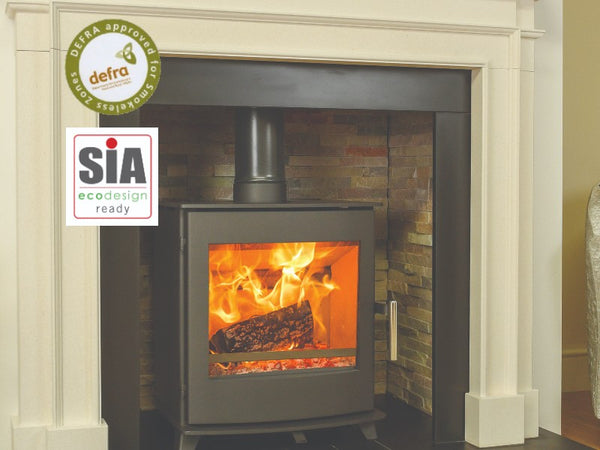 EX DISPLAY Pevex Newbourne 40FS  Direct Air Supply Ecodesign Freestanding Wood Burning Stove