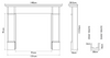The Berrington wooden fireplace surround specifications