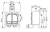 Stovax Stockton 5 Wide Fixed Grate Stove Specificiations