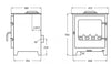 Town & Country Saltburn ECO Smoke Control Stove Low Specifications