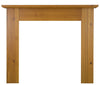 The Wexford Wooden Fireplace Surround with a Waxed Solid Pine finish, highlighting the grain of the wood