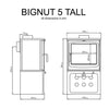 Saltfire Bignut 5  Eco - Wood Burning Stove
