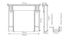 The Edinburgh Corbel  Wooden Fireplace Surround