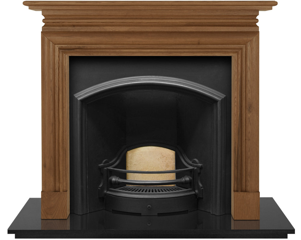 The London Plate Cast Iron Fireplace Insert (Wide Opening)