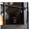 OKO S2 Bio Ethanol Stove stylish arched paned window with 90 Degree operational handle