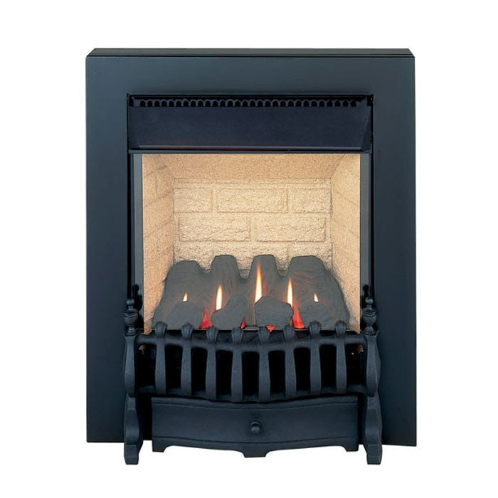 Burley Environ 4244 flueless gas fire  ideal for small rooms or accompanying central heating. Suitable for houses with no chimney 