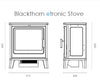 The dimensions of the Blackthorn etronic stove