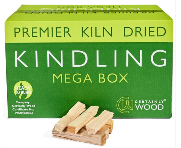 The mega box of kiln-dried kindling is the ultimate bulk buy option for frequent firelighters. At four times the size of thestandard kindling box, this 10kg pack is perfect for those who want to stock up and save.