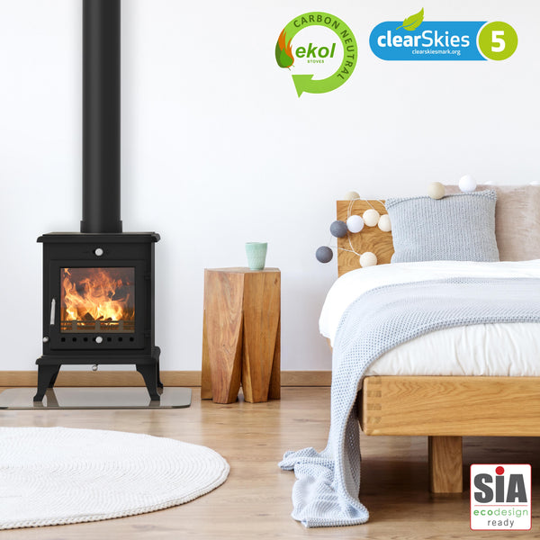 Ekol Crystal 5 Multifuel Stove Freestanding Option