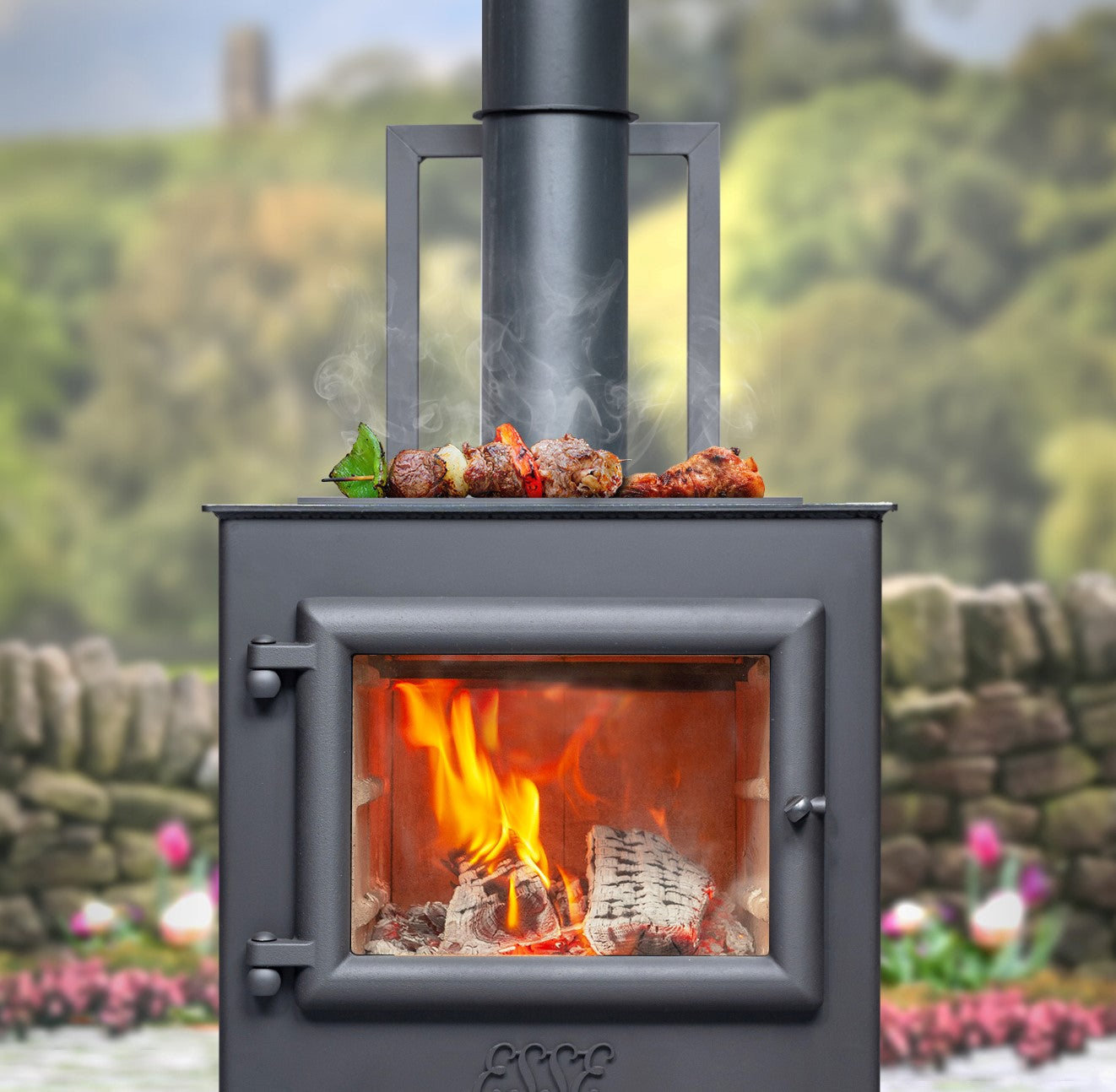 Flame Chimney Free Electric Fireplace Menards Backflow Cover Bello