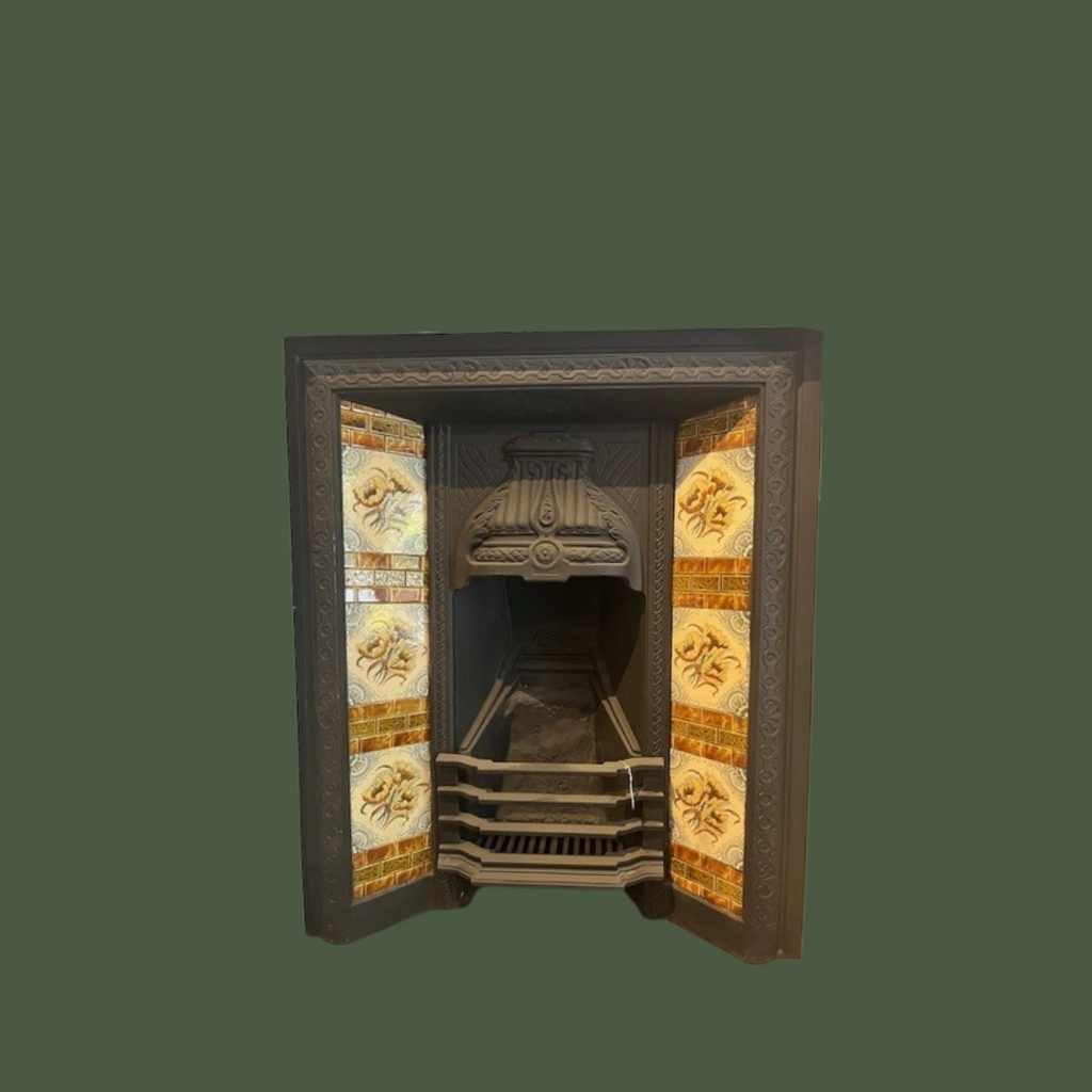 Original Victorian TIled Insert with impressive detailing and tube lined tiles 