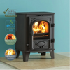 Small and compact stove. The Stockton 3 multifuel and wood burning stove has been specifically designed to fit into a standard British chamber opening of 16