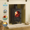 Eco-friendly Stovax Stockton 4 dedicated multi fuel stove. Ideally suited to small & medium size rooms The classic appearance fits seamlessly with both traditional and contemporary interiors.