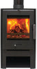 Modular Design Options Pevex Bohemia X30 Cube Ecodesign Stove with Convector Side Panels on 200mm Log Store