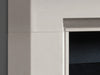 The Helston mantel close up highlighting its clean lines.  Designed to suit a wide range of products, this surround is the perfect addition to any space.