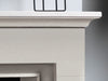The Helston mantel close up highlighting the shelf in detail with its clean lines and subtle curves.