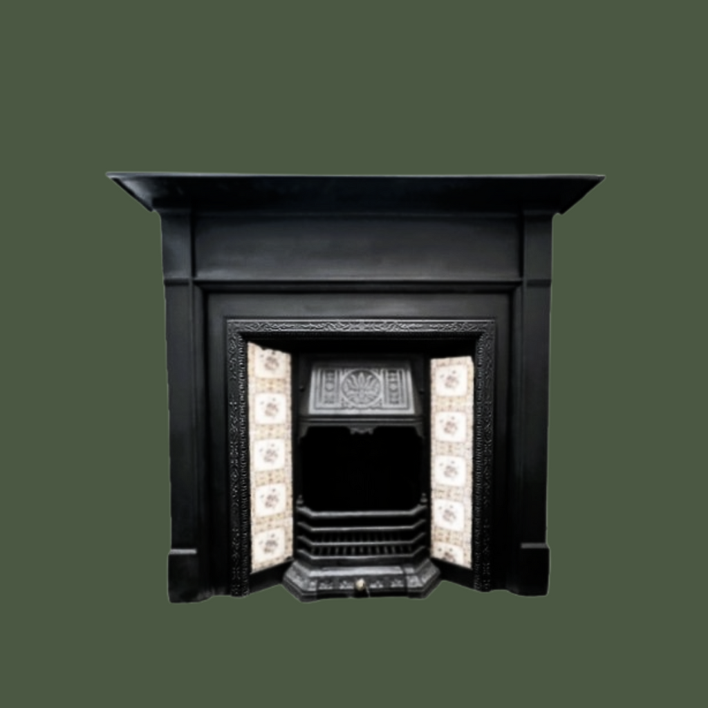 Victorian Tiled Cast Iron Insert TI01