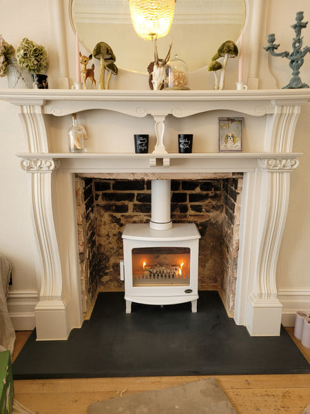 Carron ECO 5Kw Cream Enamel Wood Burning Stove – Westcombes