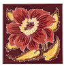 Tube Lined & Raised Lined Tiles - Chrysanthemum Fireplace Tiles