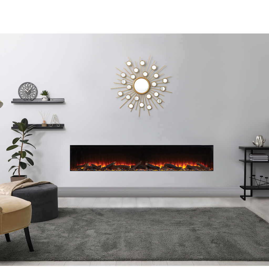 British Fires New Forest 2400 2.0 Electric Fire Front Facing
