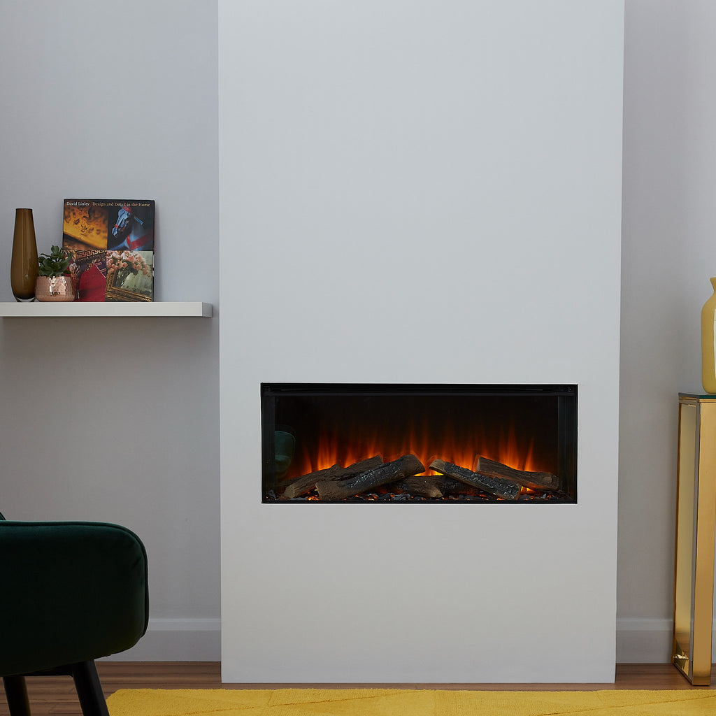British Fires New Forest 870 electric fire Front Facing Installation