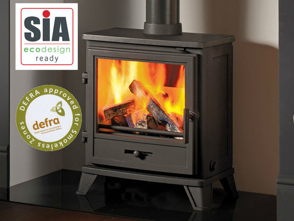 Capital Fireplaces The Bassington Eco - Standard Leg Multi Fuel Stove