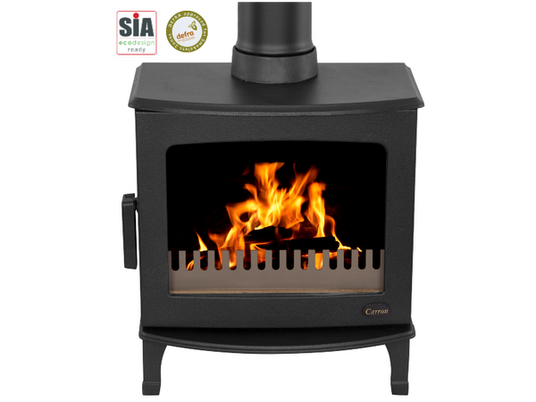 EX DISPLAY Carron ECO 5Kw Wood Burning Stove Matt Black