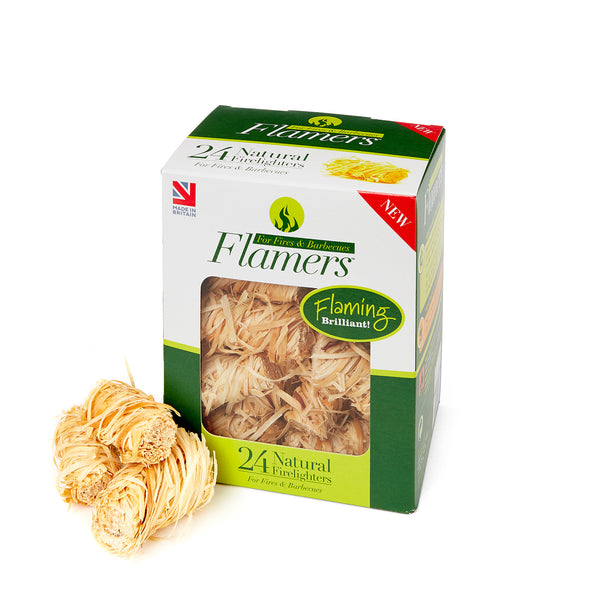 Flamers Natural Firelighters - 24 Pack Box