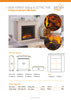 British Fires New Forest 650SQ electric fire Information Sheet with Slips