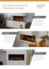 Brtish Fires New Forest 870 electric fire Informaiton Sheet Installation Options