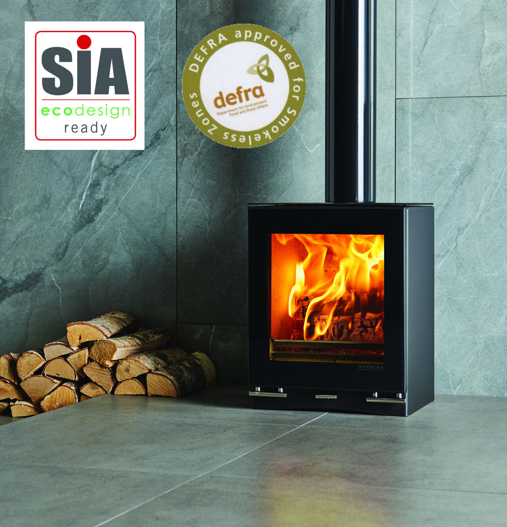 Ex Display Stovax Riva Vision Small Eco Wood Burning Stove